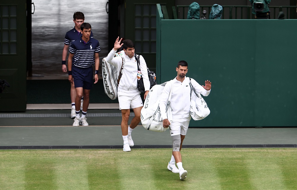 Карлос Алькарас и Новак Джокович. Фото: ATP