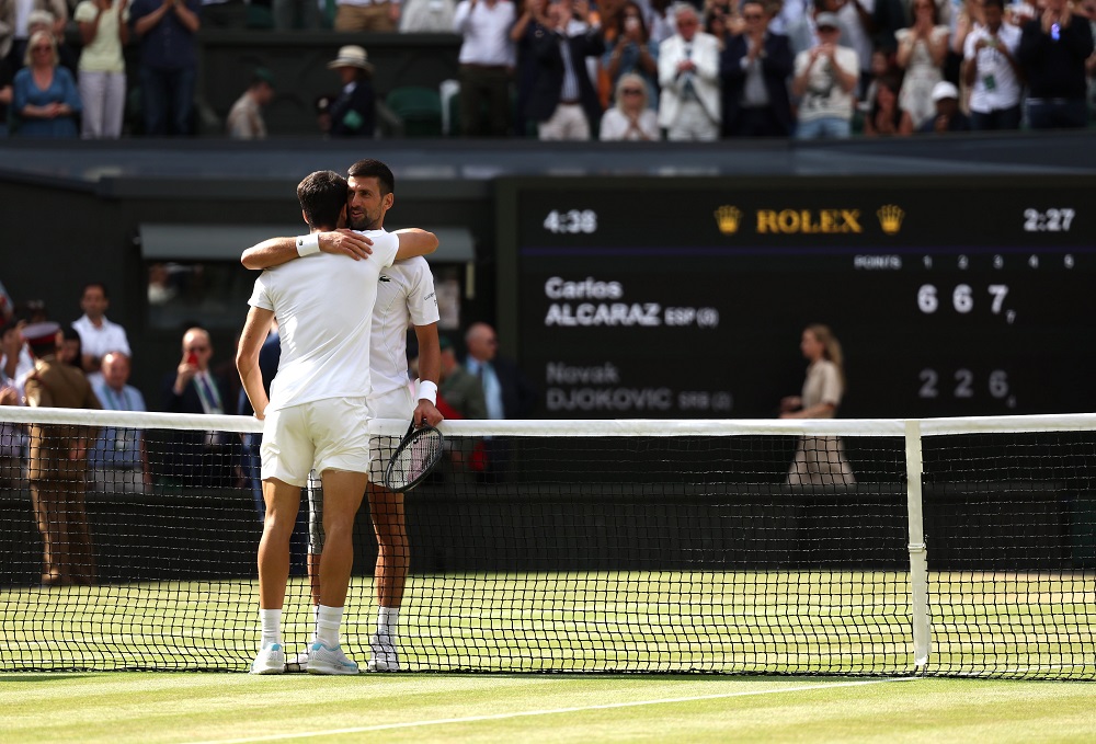 Джокович поздравил Алькараса с победой. Фото: ATP