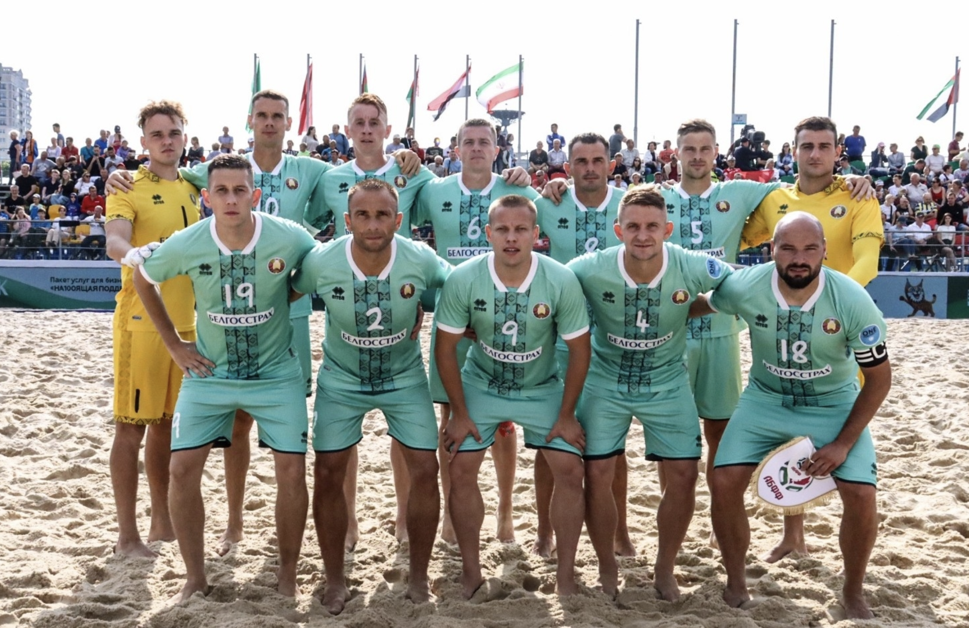 Сборная Беларуси по пляжному футболу. Фото: Beach Soccer Russia