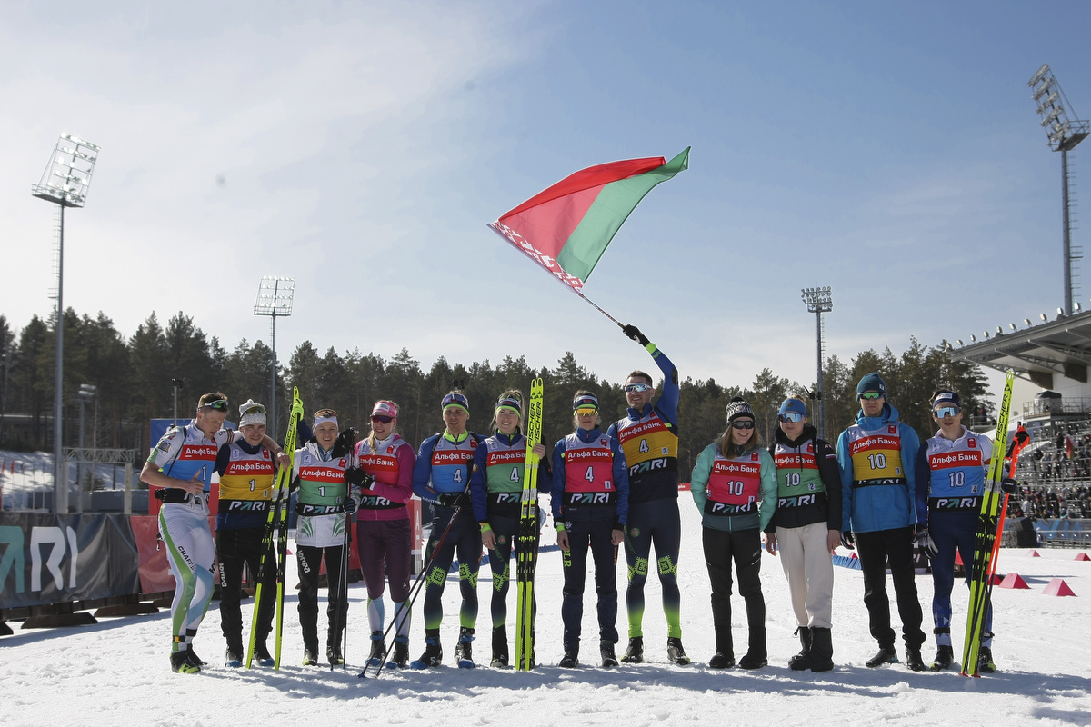 Динара Смольская в составе сборной Беларуси после победы на чемпионате России. Фото: СБР